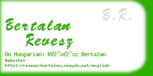 bertalan revesz business card